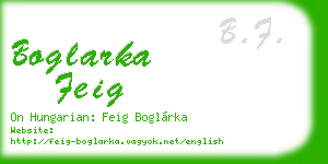 boglarka feig business card